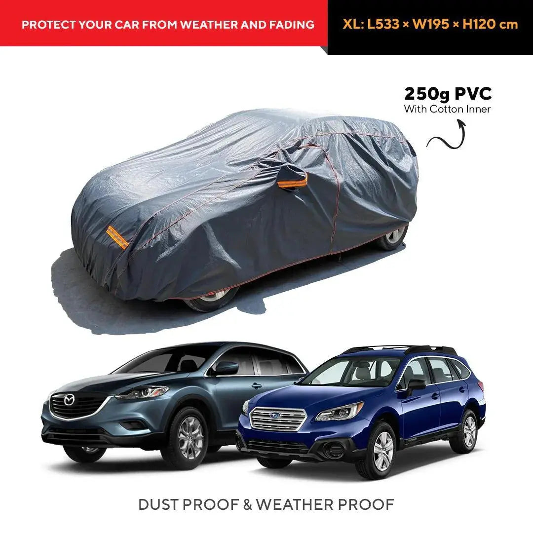 All-Weather Sedan Cover (180-190") - 7-Layer Waterproof UV & Snow Protection Auto Edge