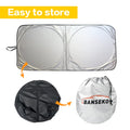 Reflective Car Sun Visor - Collapsible Auto Sunshade with Bag Auto Edge