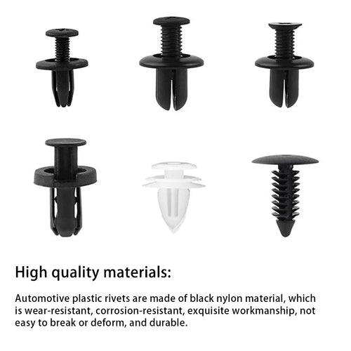 100PCS Car Retainer Clips Kit with Removal Tools - Auto Body Push Pin Rivets Auto Edge