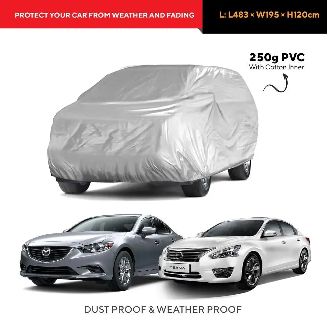 All-Weather Sedan Cover (180-190") - 7-Layer Waterproof UV & Snow Protection Auto Edge