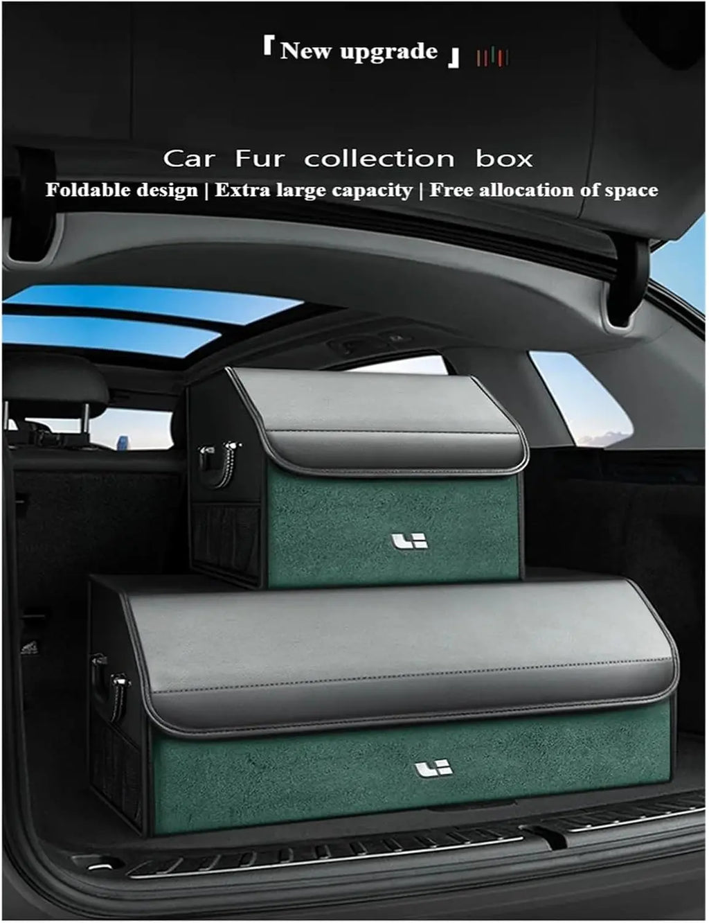 Car Trunk Organizer with Adjustable Dividers – Portable Storage Bin for Groceries & Gear Auto Edge