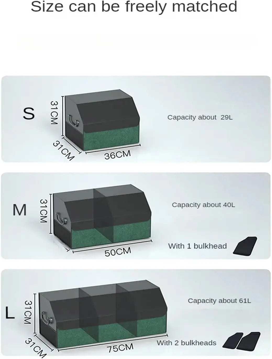 Car Trunk Organizer with Adjustable Dividers – Portable Storage Bin for Groceries & Gear Auto Edge