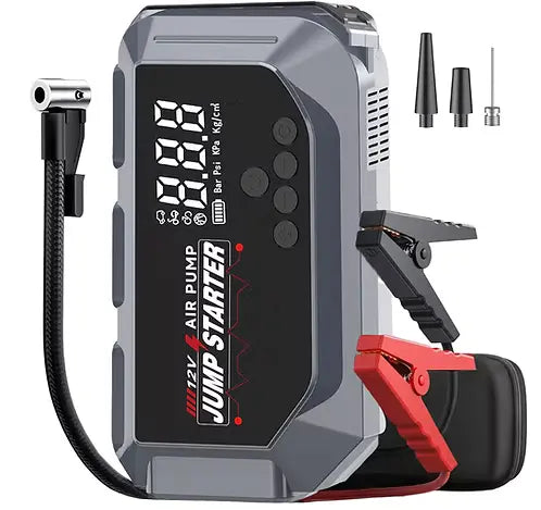 4-in-1 Car Jump Starter with Air Compressor - Portable Battery Booster and Power Bank Auto Edge