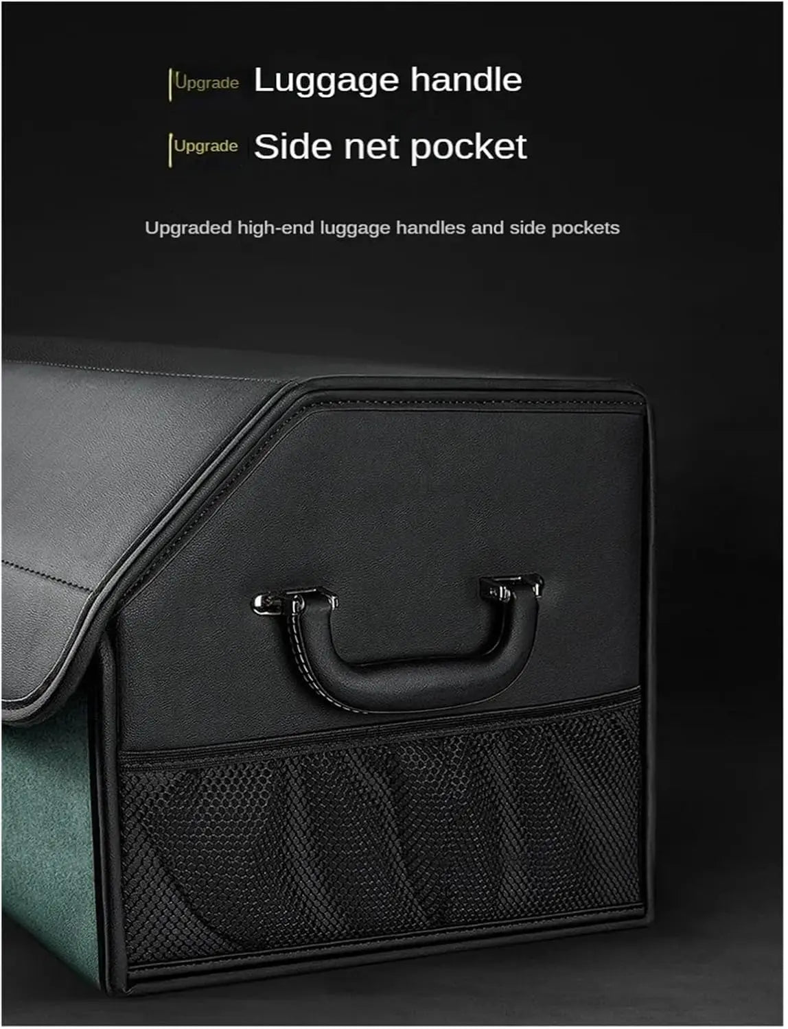 Car Trunk Organizer with Adjustable Dividers – Portable Storage Bin for Groceries & Gear Auto Edge