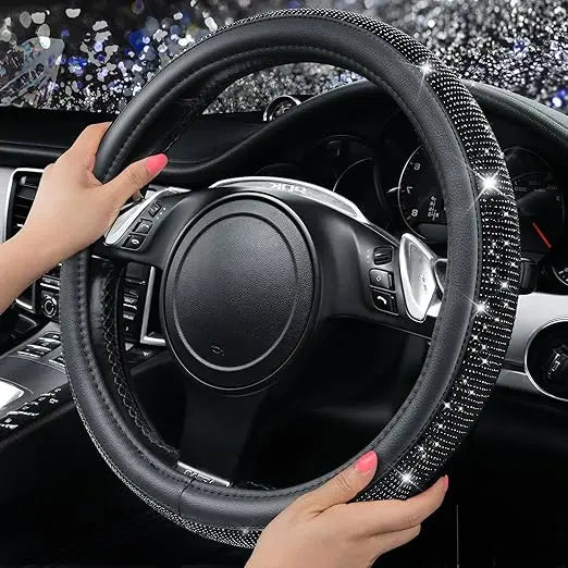 Diamond Car Wheel Cover - Non-Slip Sparkle Accessory Auto Edge