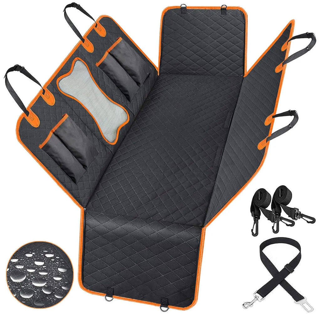 Waterproof Dog Hammock with Mesh Window | Non-Slip Scratch Proof Seat Cover Auto Edge