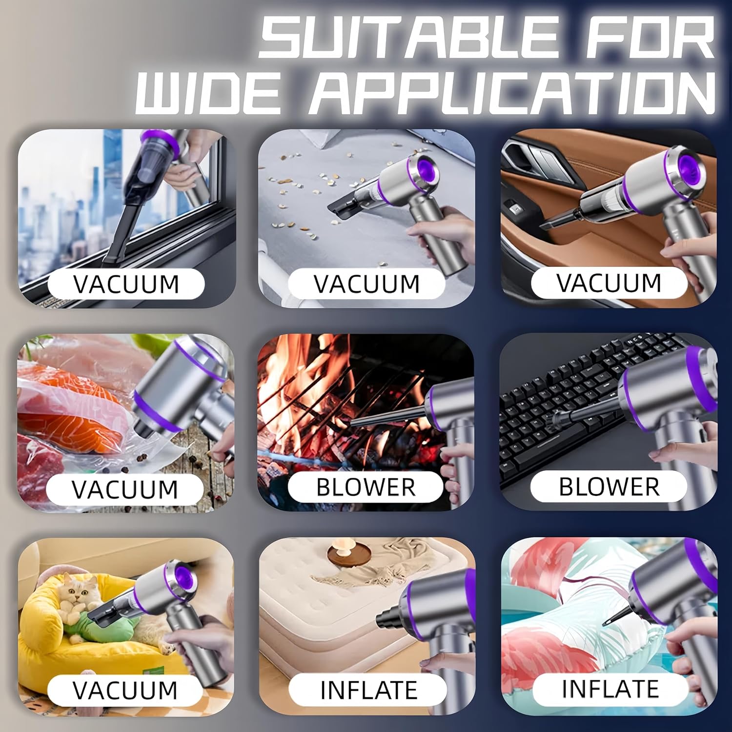 Rechargeable Mini Vacuum Cleaner | High Power Suction for Auto and Home Auto Edge