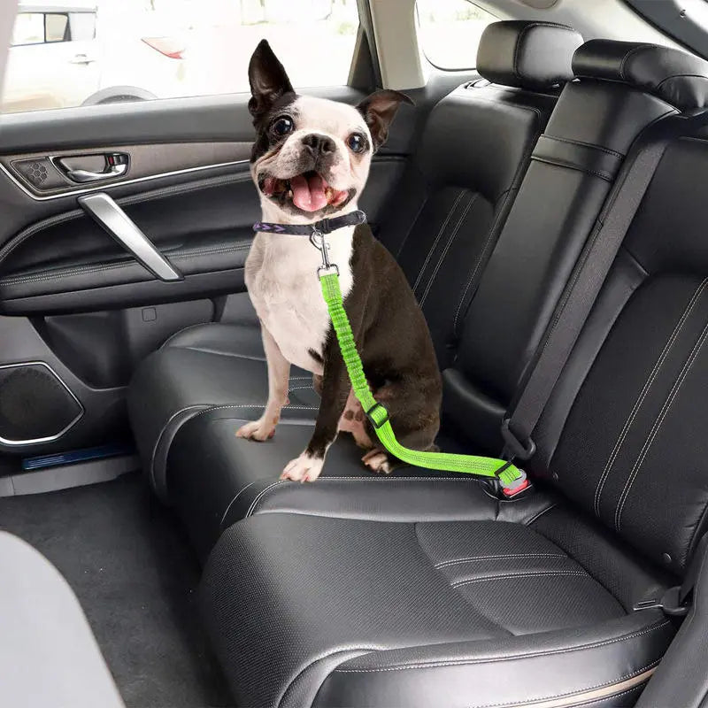 Adjustable Dog Car Seat Belt - Chew-Resistant Safety Leash Auto Edge