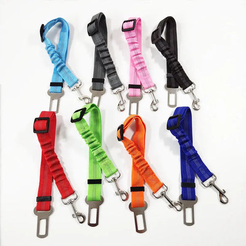 Adjustable Dog Car Seat Belt - Chew-Resistant Safety Leash Auto Edge